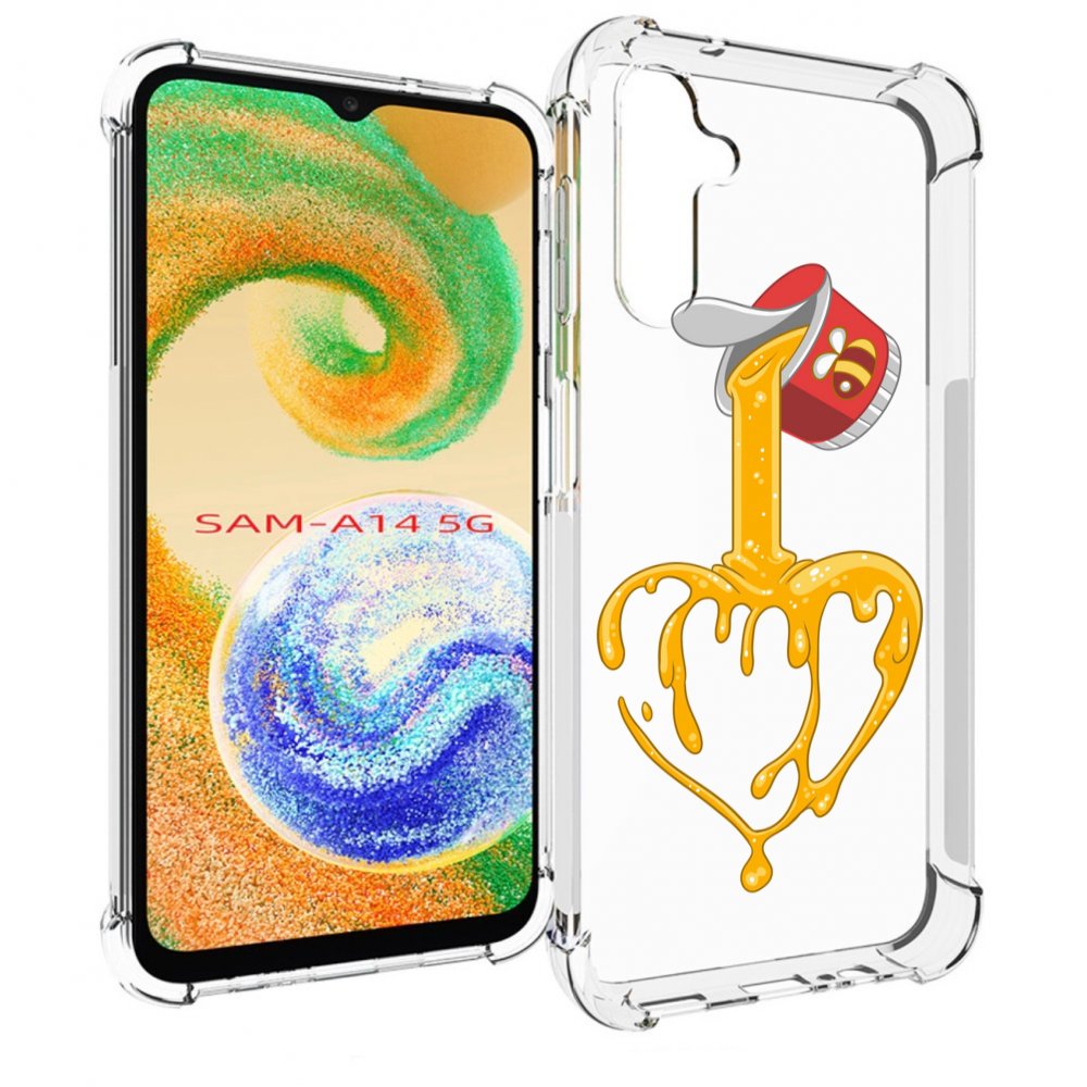 

Чехол MyPads медовое сердце для Samsung Galaxy A14 5G, Прозрачный, Tocco