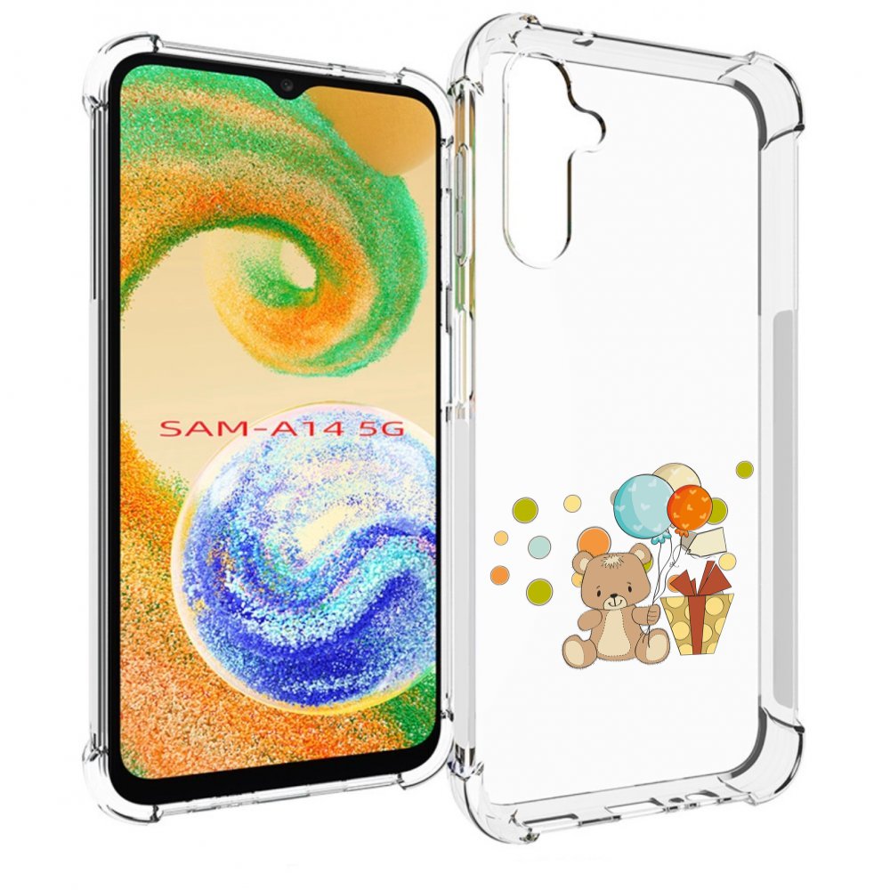 

Чехол MyPads медвеженок с подарком для Samsung Galaxy A14 5G, Прозрачный, Tocco
