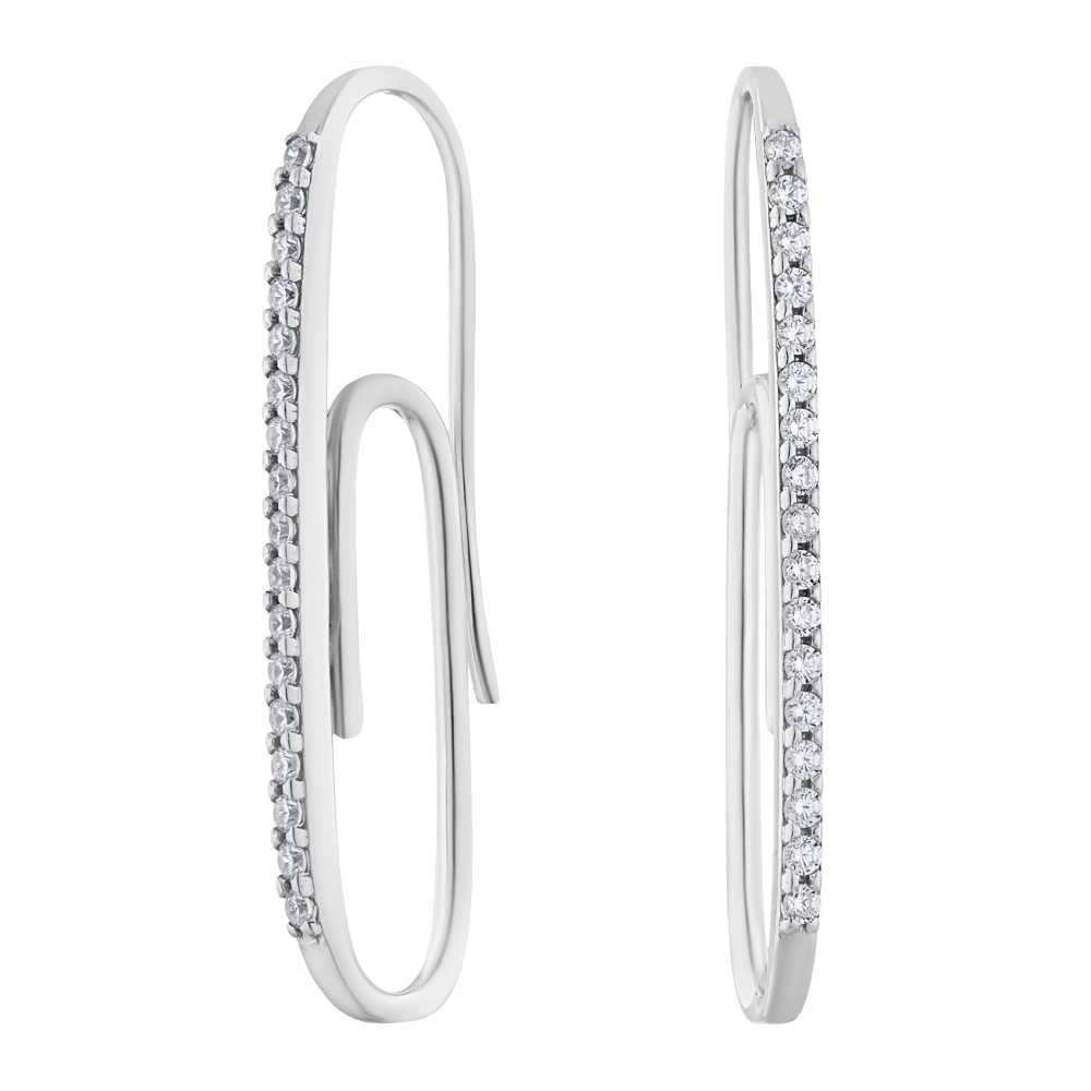 

Серьги из серебра с фианитом ЮВЕЛИР КАРАТ 2129807/9