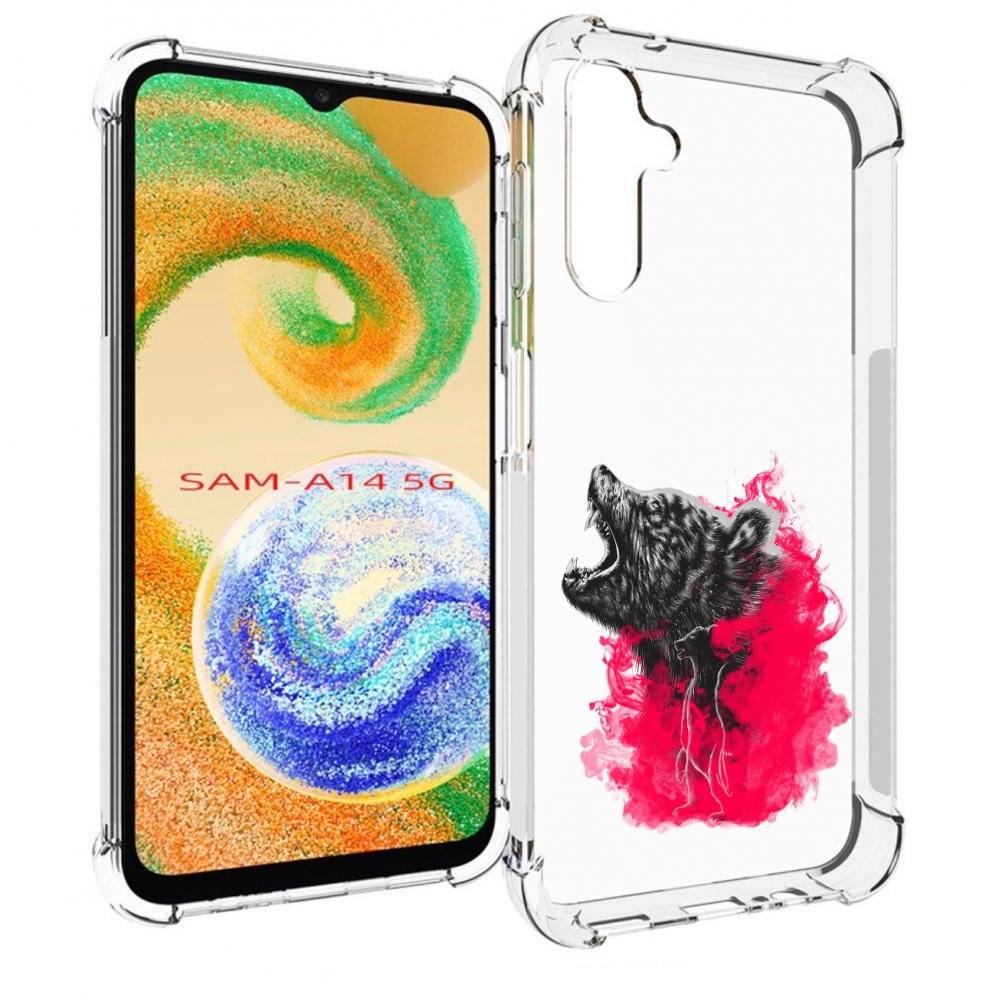 

Чехол MyPads медведь в дымке для Samsung Galaxy A14 5G, Прозрачный, Tocco