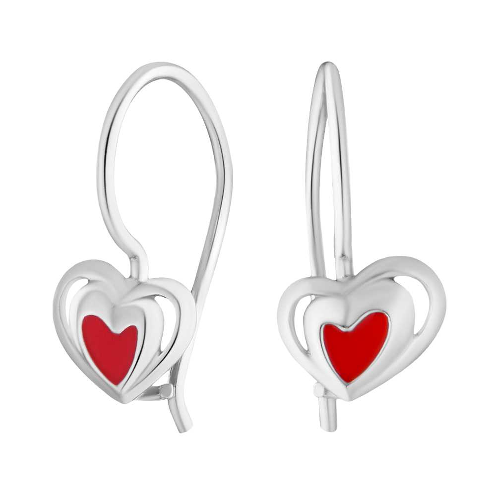 

Серьги из серебра с эмалью ЮВЕЛИР КАРАТ 2025036/9кг, 2025036/9кг