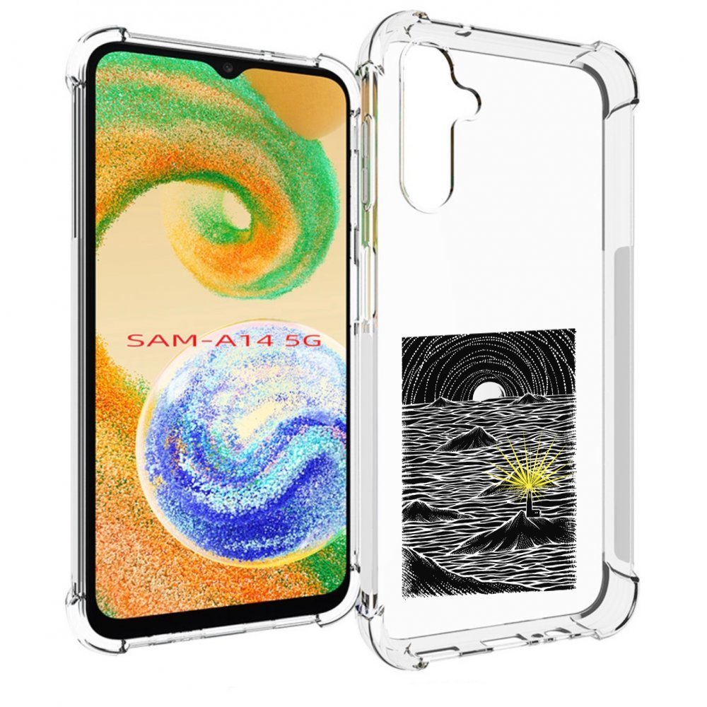

Чехол MyPads маяк в черно белом море для Samsung Galaxy A14 5G, Прозрачный, Tocco