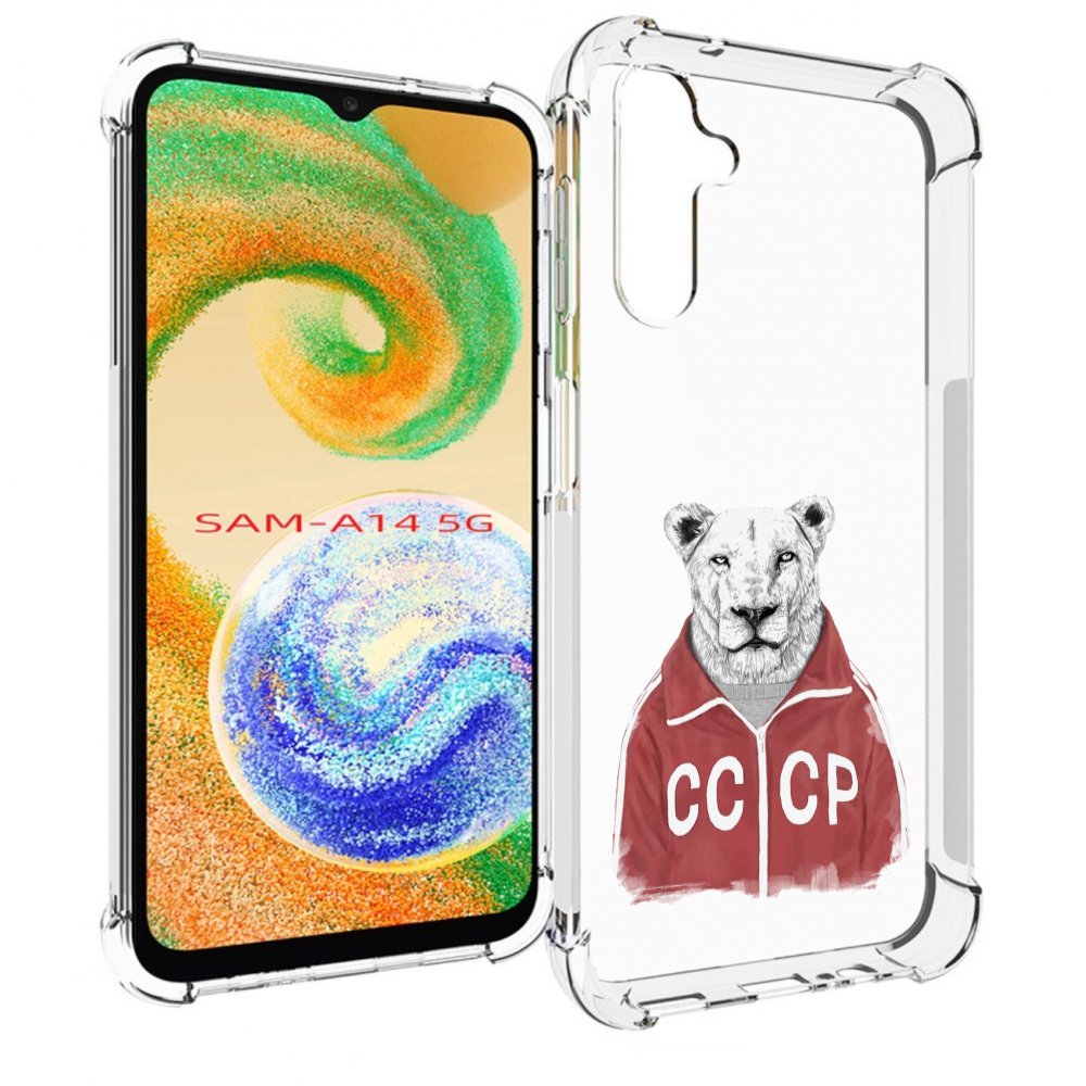 

Чехол MyPads львица ссср для Samsung Galaxy A14 5G, Прозрачный, Tocco