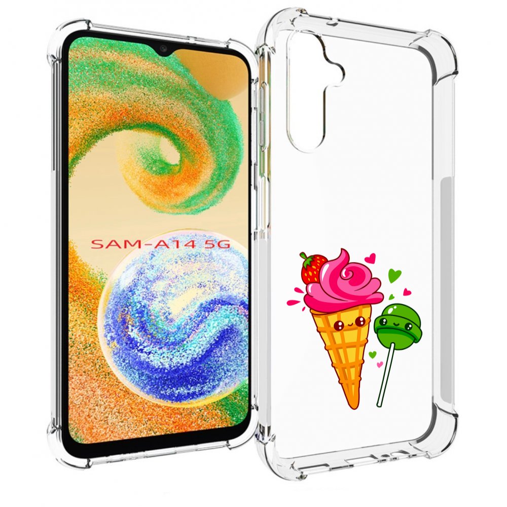 

Чехол MyPads Вкусняшки для Samsung Galaxy A14 5G, Прозрачный, Tocco