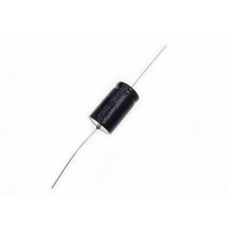 Электролитический аксиальный конденсатор 470мкФ 16В, 8x16мм (ECA471M16B) HITANO