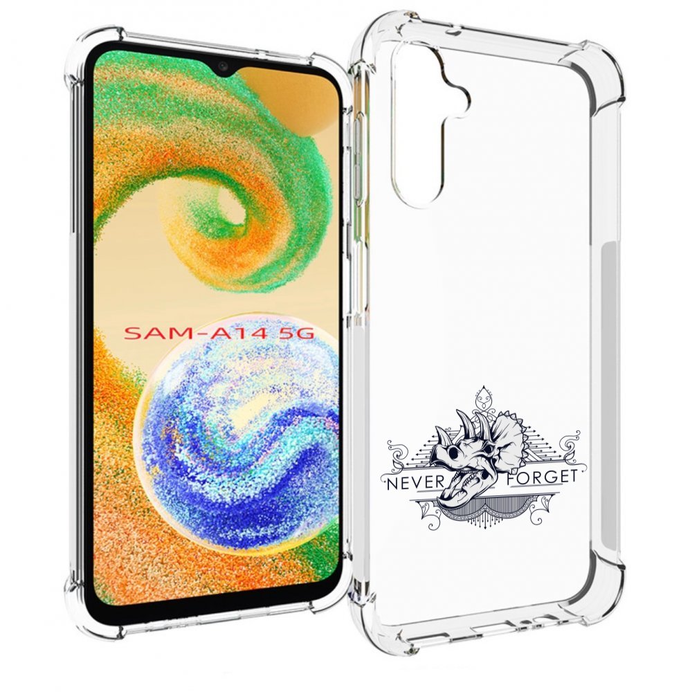 

Чехол MyPads логотип носорога никогда не забуду для Samsung Galaxy A14 5G, Прозрачный, Tocco