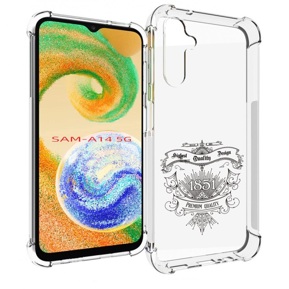 

Чехол MyPads логотип 1851 год для Samsung Galaxy A14 5G, Прозрачный, Tocco