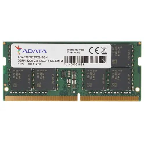 

Оперативная память ADATA (AD4S320032G22-SGN), DDR4 1x32Gb, 3200MHz