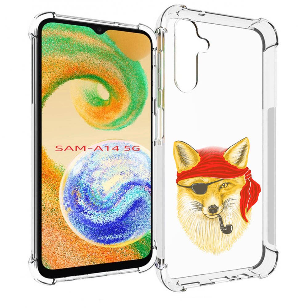 

Чехол MyPads лиса-пират для Samsung Galaxy A14 5G, Прозрачный, Tocco