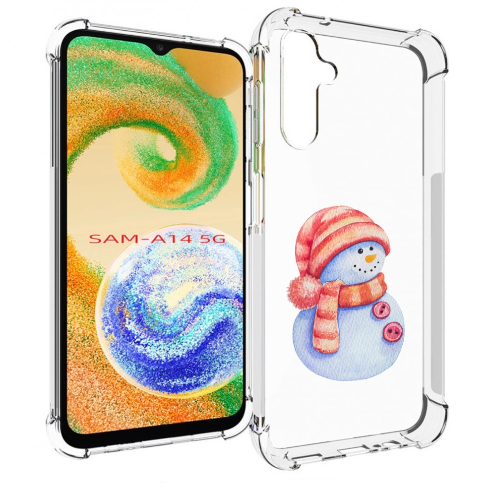 

Чехол MyPads Веселый снеговик для Samsung Galaxy A14 5G, Прозрачный, Tocco