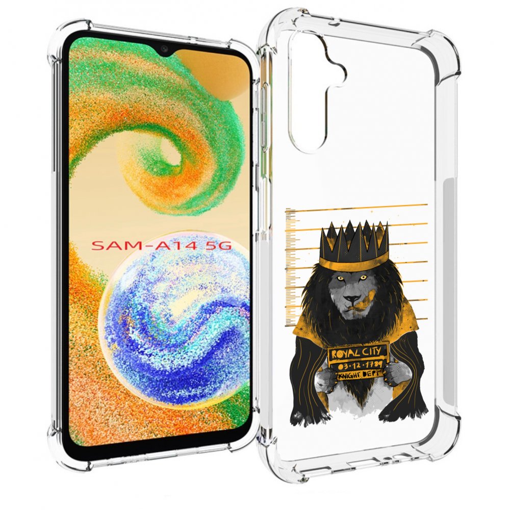 

Чехол MyPads лев в законе для Samsung Galaxy A14 5G, Прозрачный, Tocco