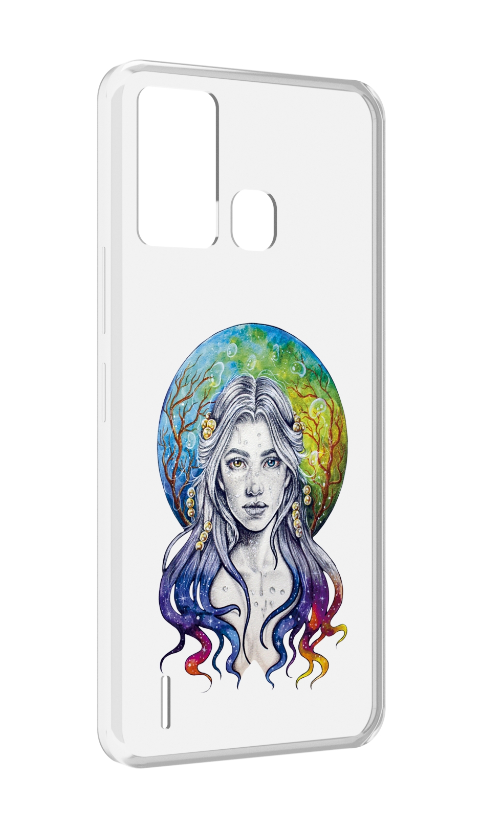 

Чехол MyPads девушка с красивыми волосами для ITEL S16 / ITEL Vision 1 Pro, Прозрачный, Tocco
