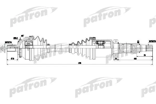 

PATRON Полуось PATRON PDS0441