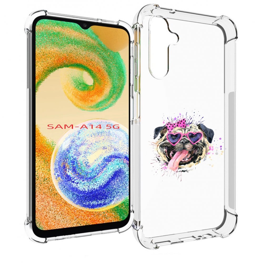 

Чехол MyPads Веселая собака для Samsung Galaxy A14 5G, Прозрачный, Tocco
