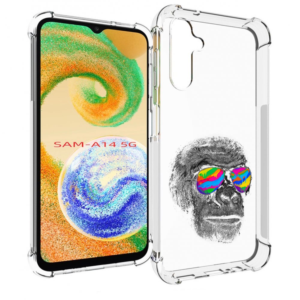

Чехол MyPads крутая обезьяна в очках для Samsung Galaxy A14 5G, Прозрачный, Tocco