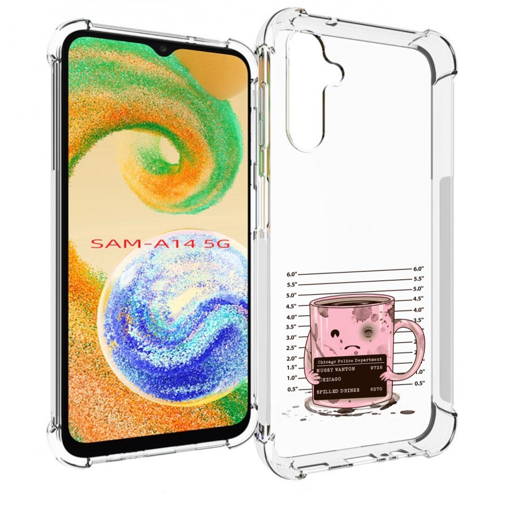 

Чехол MyPads кружка для Samsung Galaxy A14 5G, Прозрачный, Tocco