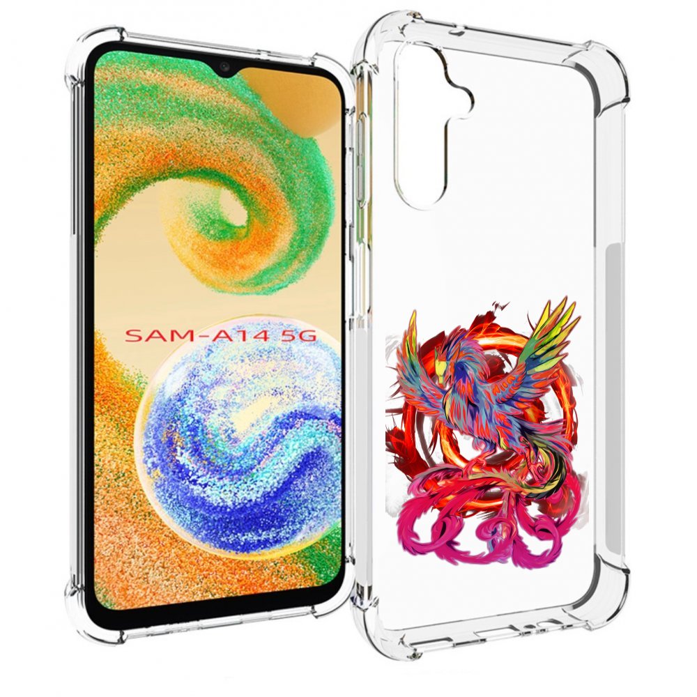 

Чехол MyPads красочный феникс для Samsung Galaxy A14 5G, Прозрачный, Tocco
