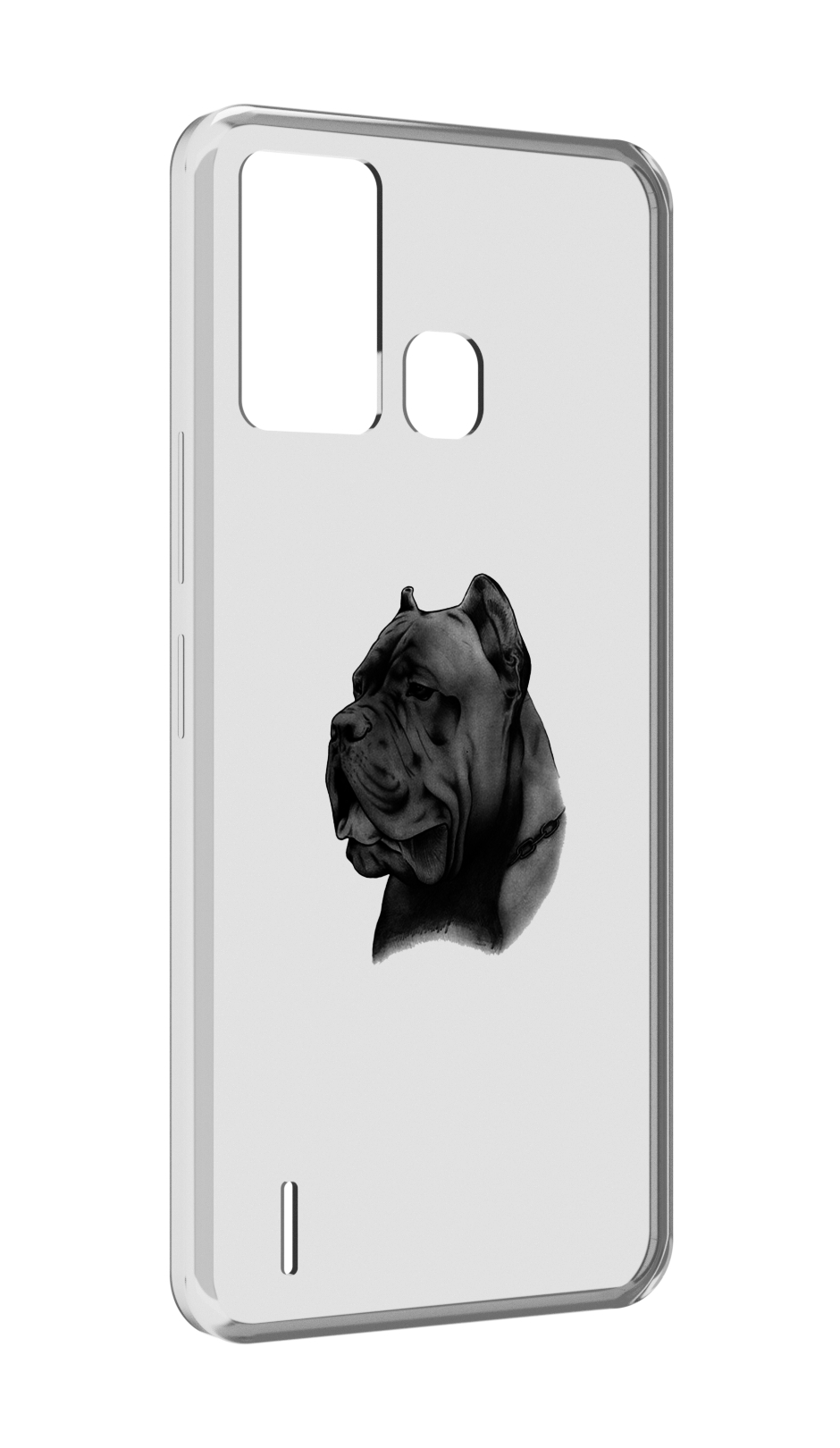 

Чехол MyPads грозный бульдог для ITEL S16 / ITEL Vision 1 Pro, Прозрачный, Tocco