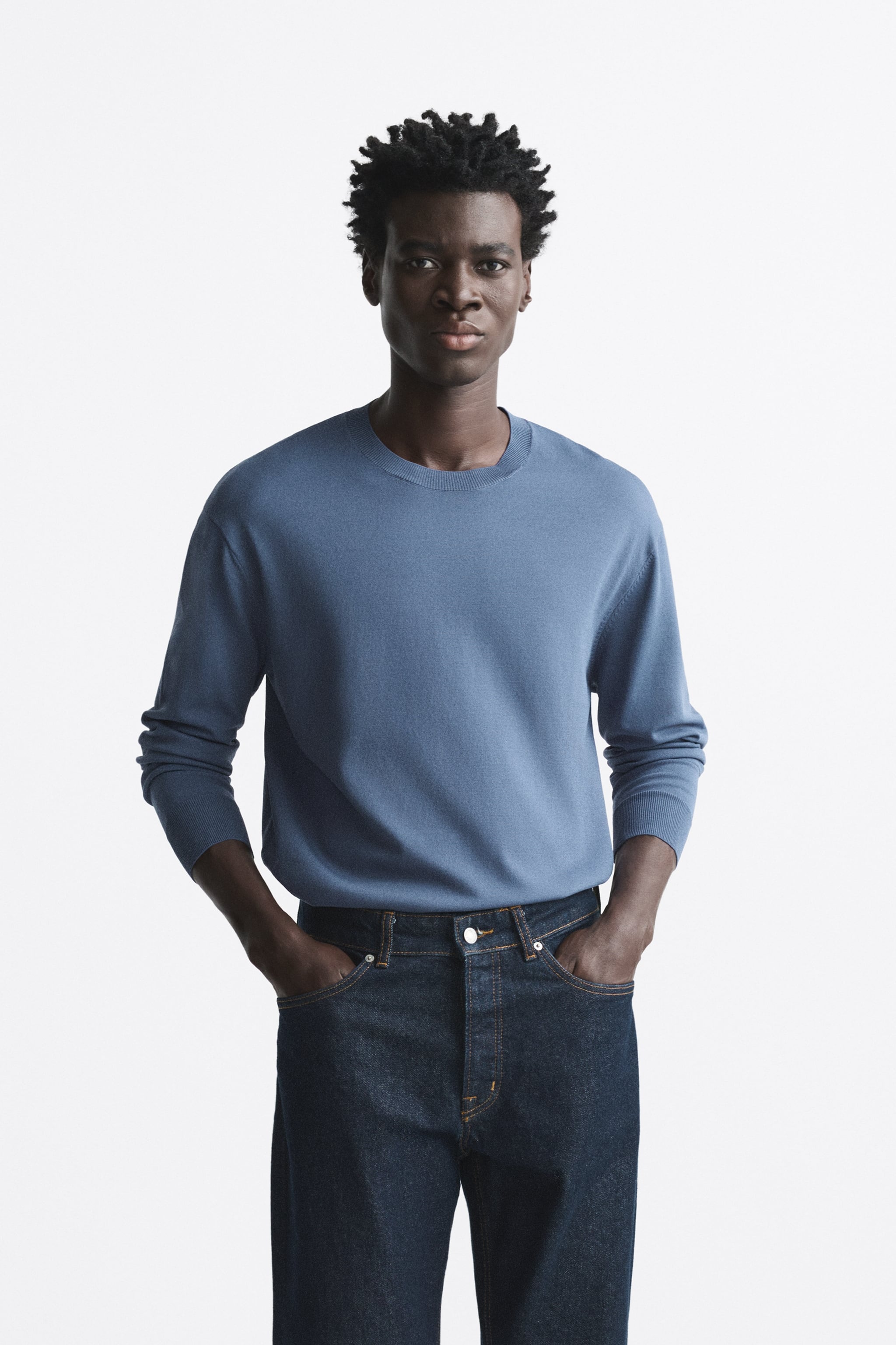 

Свитшот мужской ZARA 00632400 синий M (доставка из-за рубежа), 00632400