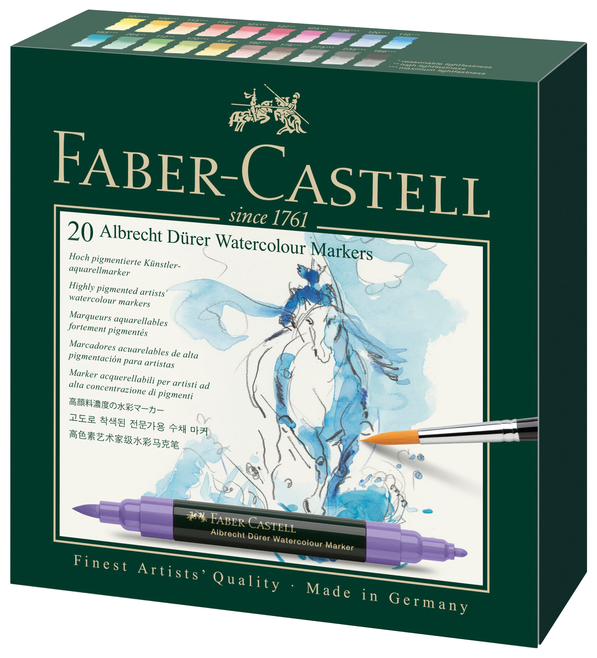 Набор акварельных маркеров Faber-castell Albrecht Durer 160320 20 цветов