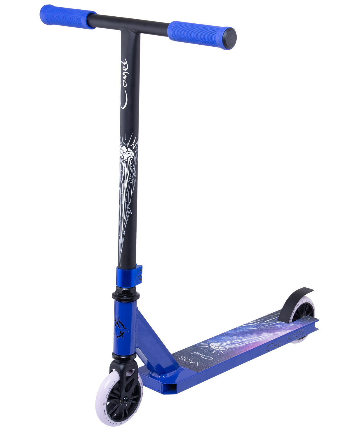 

Без упаковки самокат трюковый Xaos Comet Blue 110 мм