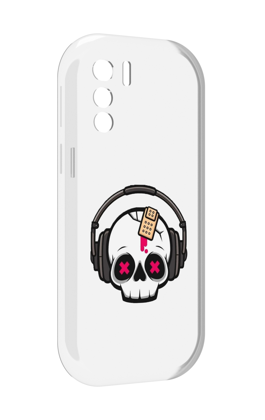 

Чехол MyPads черепок в наушниках для UleFone Note 13P, Прозрачный, Tocco