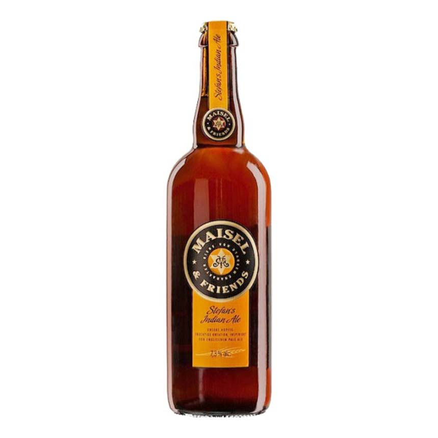 

Пиво Maisel&Friends Stefan's indian Эль светлое нефильтрованное 7,3% 0,75 л
