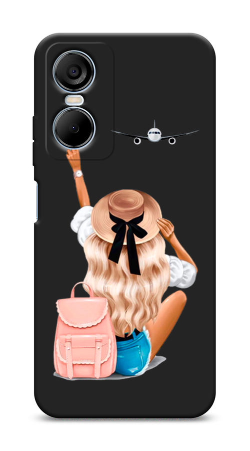 

Чехол Awog на Tecno Pop 6 Pro, Бежевый;белый, 302752-1