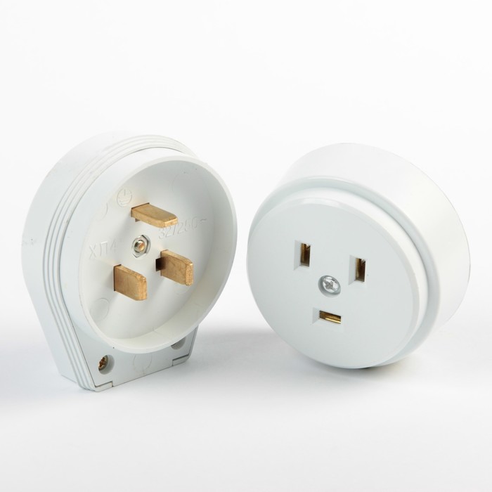 

Разъем для плиты Smartbuy РШ-ВШ, 2P+PE, ОУ, 32 А, 250 В, пластик, белый