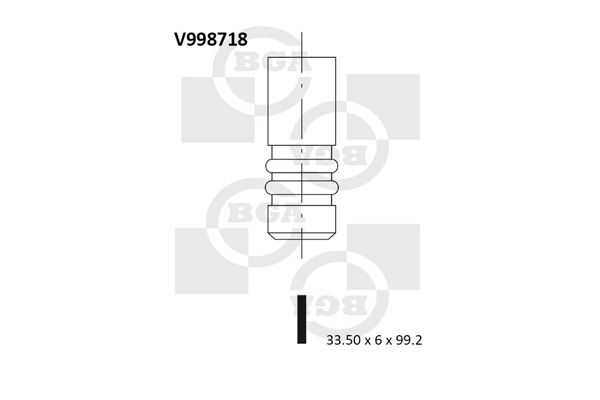 фото Впускной клапан bga v998718