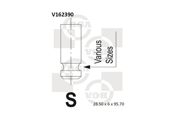 

Впускной клапан BGA V162390