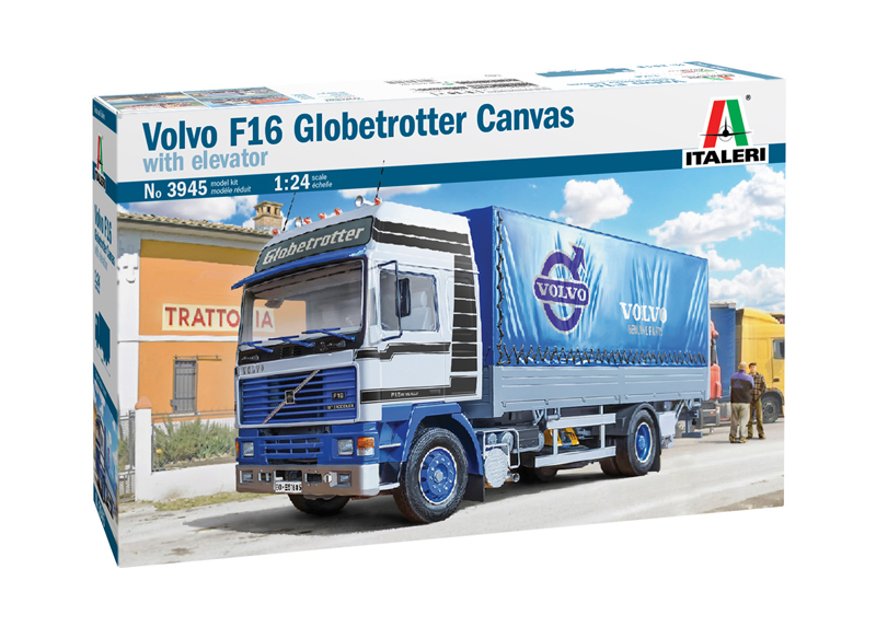 

Сборная модель Italeri 1/24 Грузовик VOLVO F16 Globetrotter Canvas Truck 3945