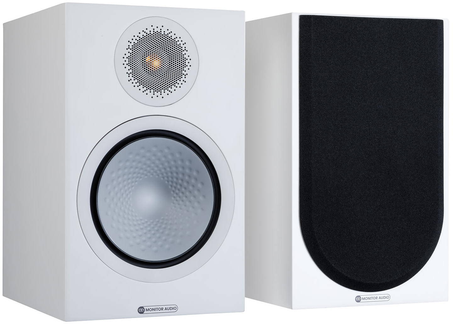 фото Полочная акустика monitor audio silver 100 7g satin white