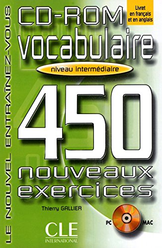 фото Книга vocobulaire 450 nouveaux exercices intermediaire cd-rom cle international