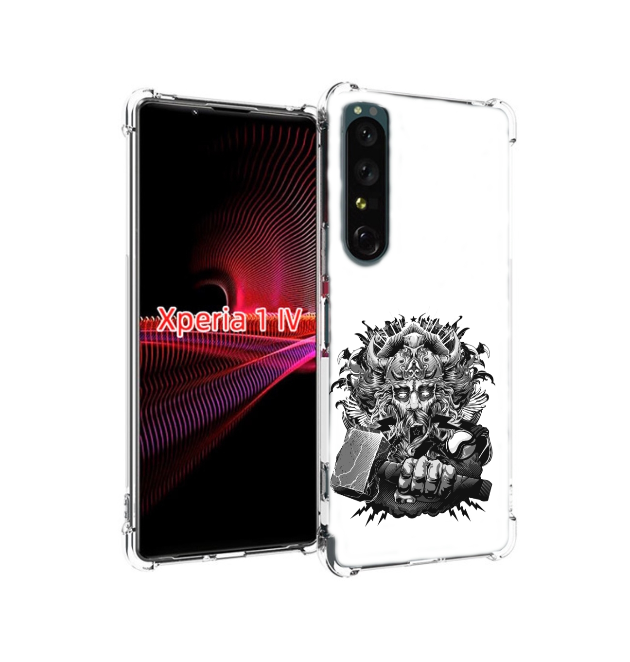 Чехол задняя-панель-накладка-бампер MyPads злой тор для Sony Xperia 1 IV противоударный