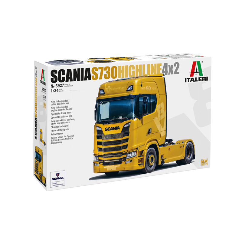 фото Сборная модель italeri 1/24 грузовик scania s730 highline 4x2 3927