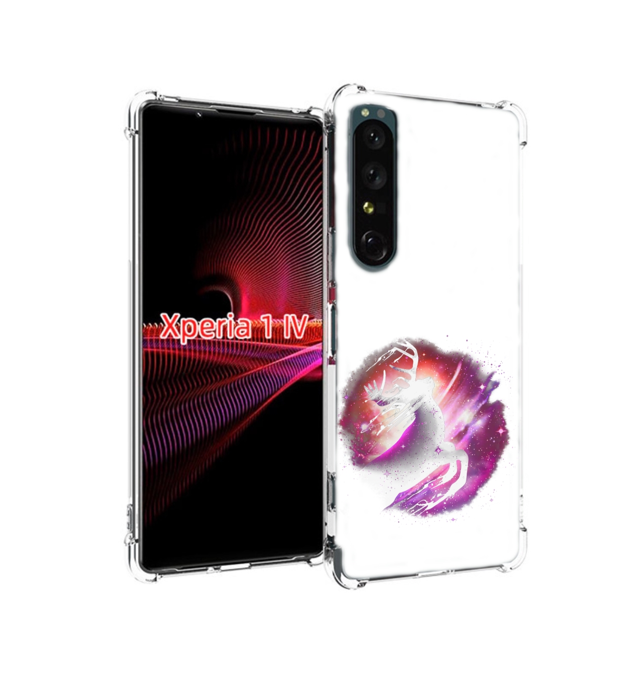 

Чехол задняя-панель-накладка-бампер MyPads звездный олень для Sony Xperia 1 IV противоу..., Прозрачный, Tocco