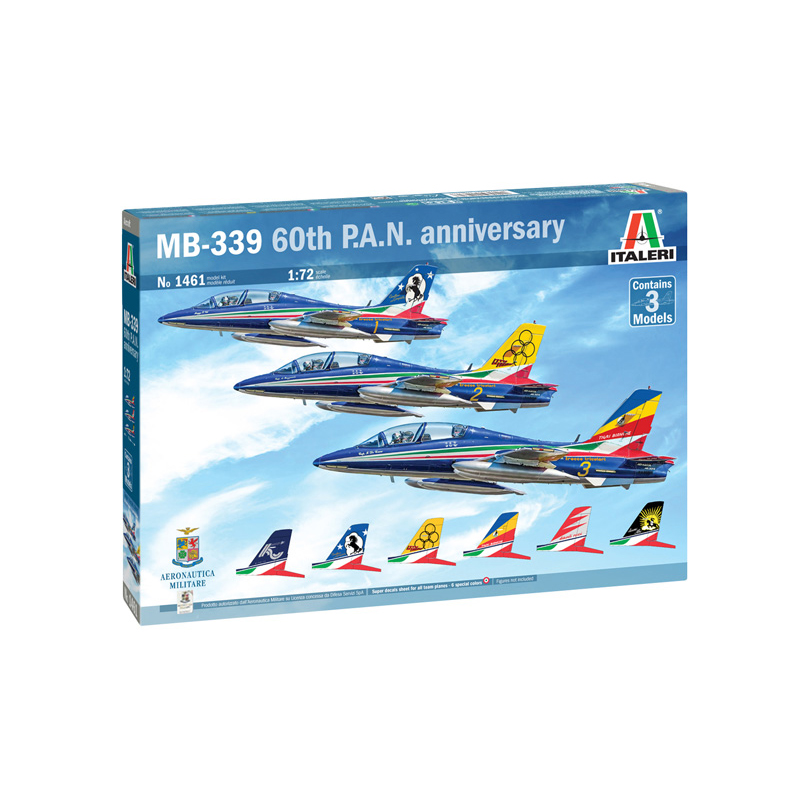 

Сборная модель Italeri 1/72 MB-339 60th P.A.N. anniversary 1461