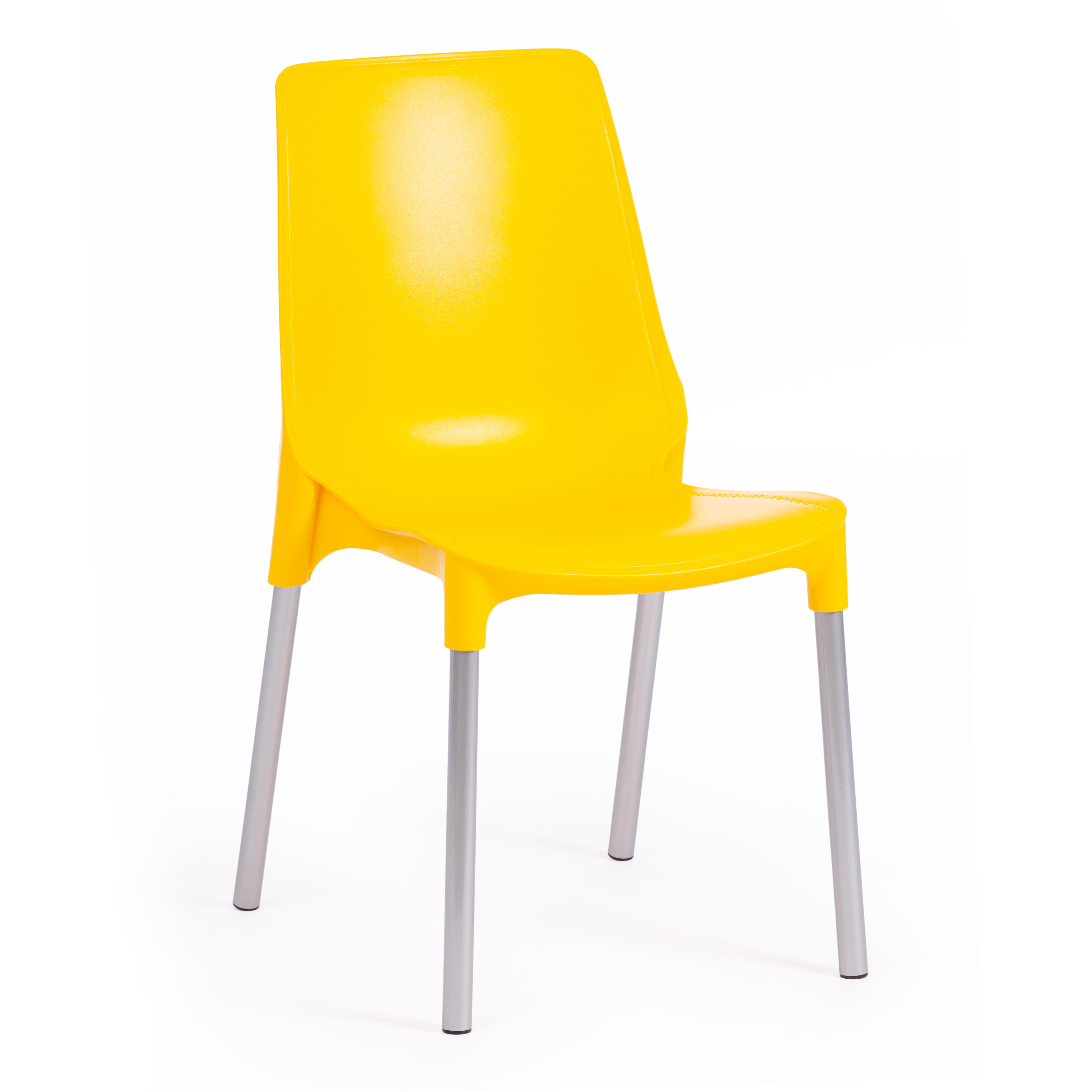 

Комплект стульев 4 шт. TetChair GENIUS (75) металл/пластик, 46x56x84cм, желтый/ножки хром