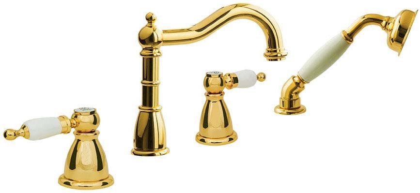 

Смеситель на борт ванны Boheme Oro 395
