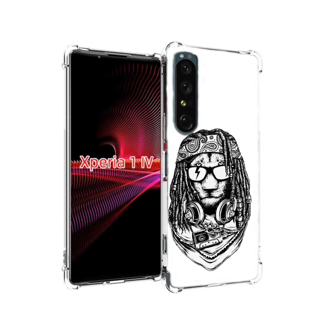 

Чехол накладка MyPads дреды льва для Sony Xperia 1 IV, Прозрачный, Tocco