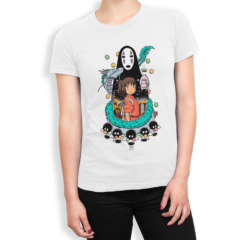 фото Футболка женская dream shirts унесенные призраками (персонажи) белая 2xl