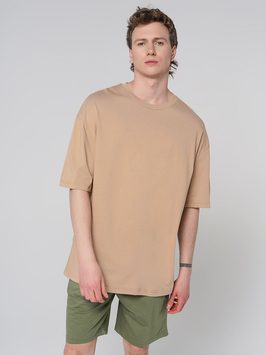 

Футболка мужская ТВОЕ 90381 бежевая XL, 90381
