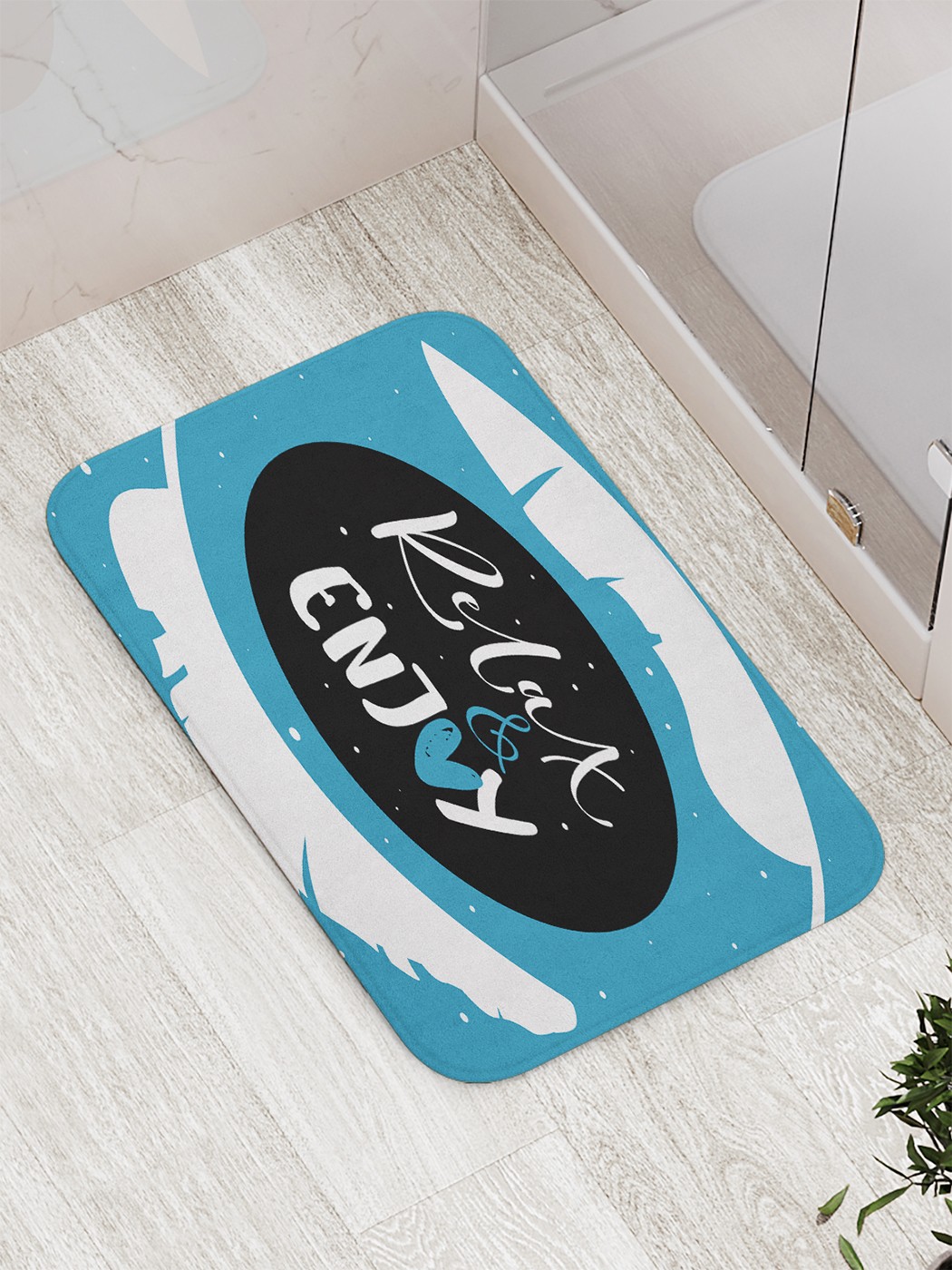 

Коврик противоскользящий для ванной, сауны, бассейна, 77х52 см bath_77304 JoyArty