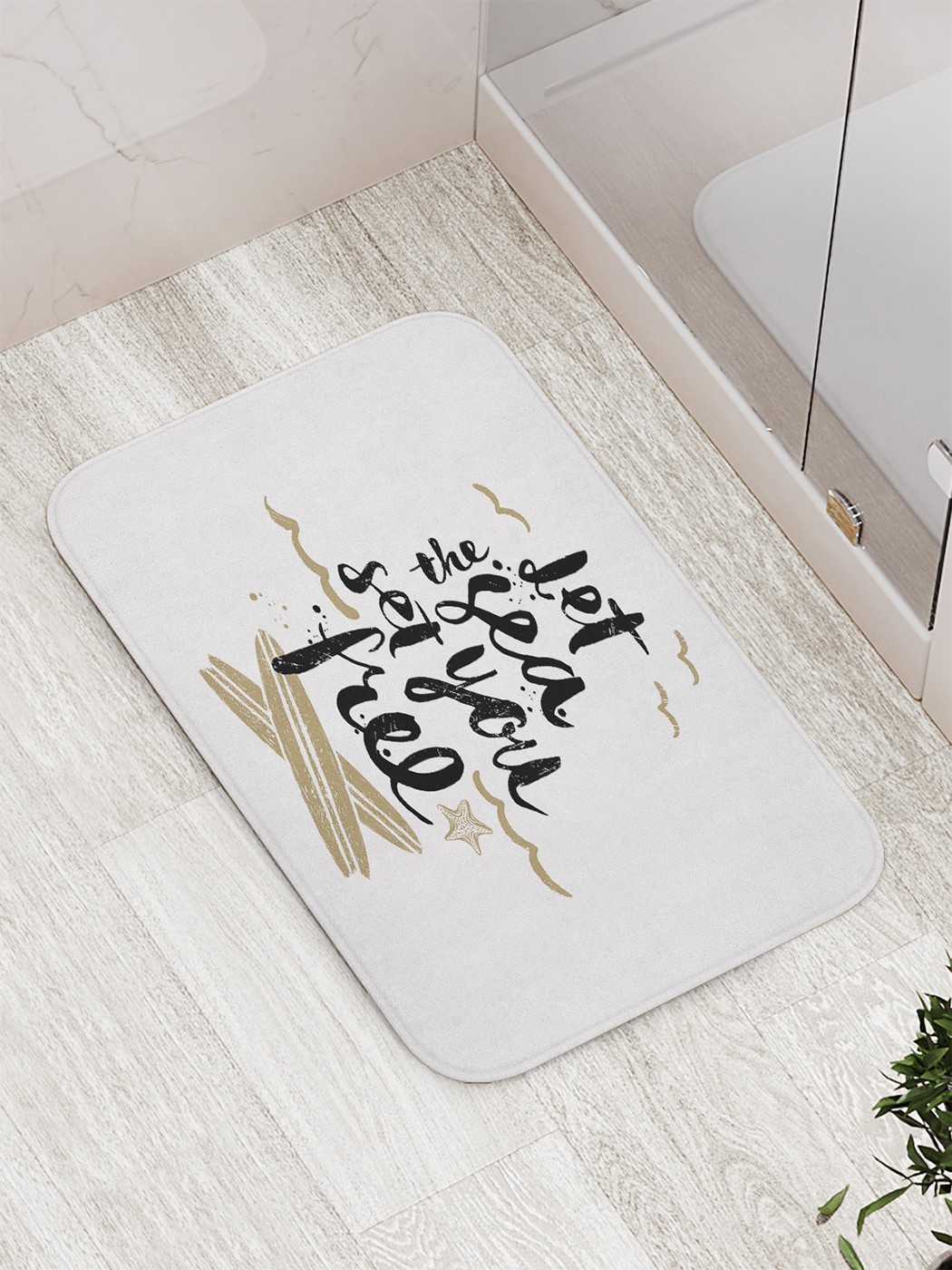 

Коврик противоскользящий для ванной, сауны, бассейна, 77х52 см bath_77294 JoyArty