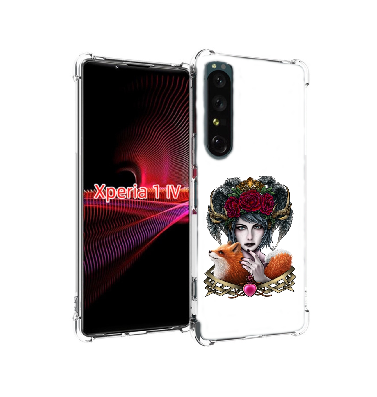 

Чехол накладка MyPads девушка с лисой для Sony Xperia 1 IV, Прозрачный, Tocco