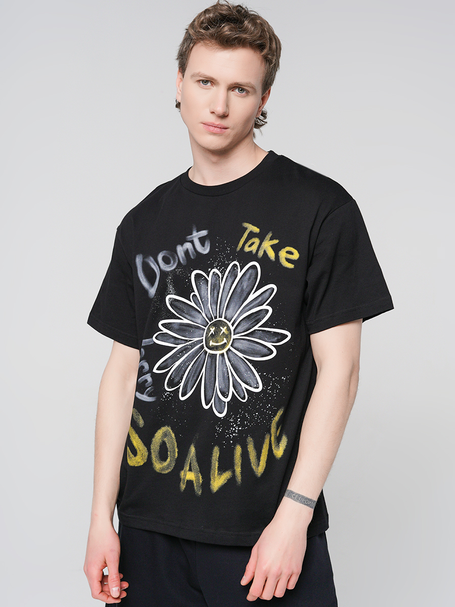 

Футболка мужская ТВОЕ 88024 черная XXL, 88024