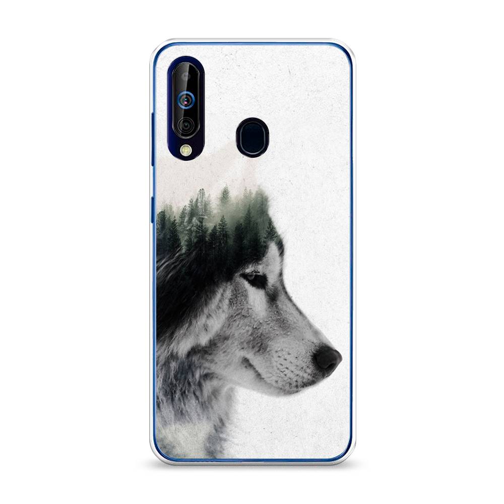 Чехол на Samsung Galaxy A60 Волк лес