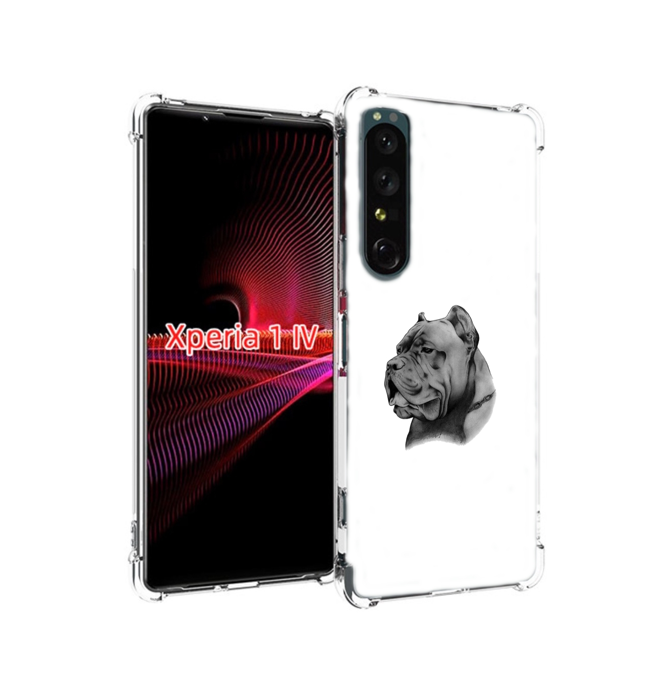 

Чехол накладка MyPads грозный бульдог для Sony Xperia 1 IV, Прозрачный, Tocco