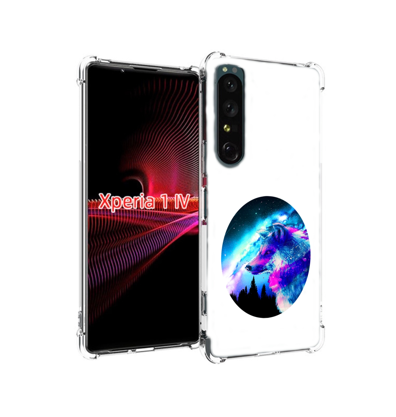 

Чехол задняя-панель-накладка-бампер MyPads голубой волк для Sony Xperia 1 IV противоуда..., Прозрачный, Tocco